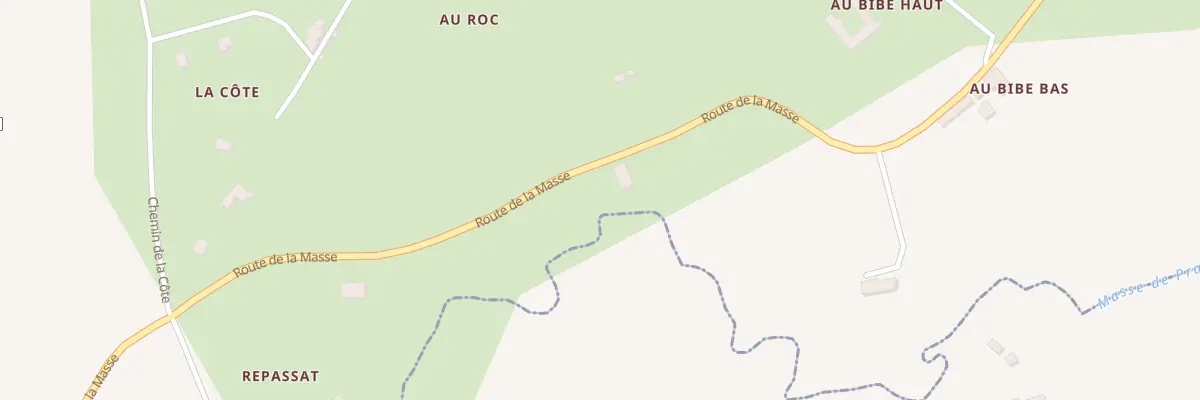 Plan du 1038 Rte de la Masse à Bazens