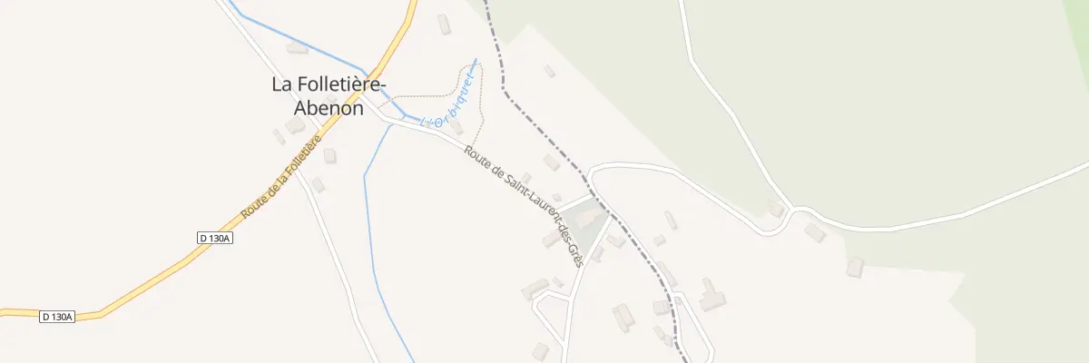 Plan du 199 Rte de Saint-Laurent-des-Grès à La Folletière-Abenon