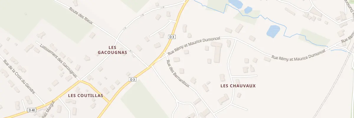 Plan du 2B Rue Rémy et Maurice Dumoncel à Douzillac