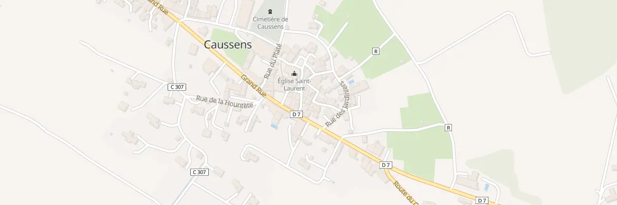 Plan du 2 Rue du Cordonnier à Caussens