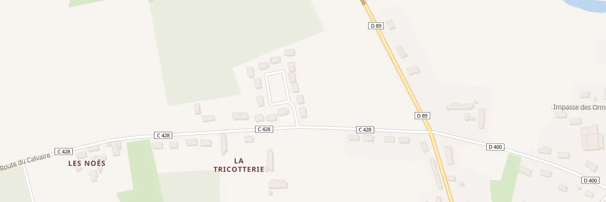 Plan du 2 Le Calvaire à Saint-Célerin