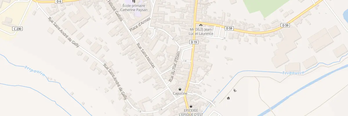 Plan du 6 Rue du Plat D Etain à Bonnétable