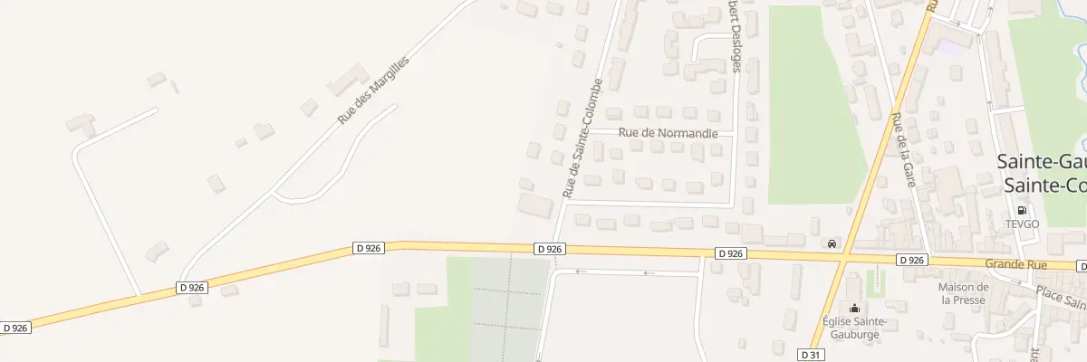 Plan du 3 Rue de Sainte Colombe à Sainte-Gauburge-Sainte-Colombe