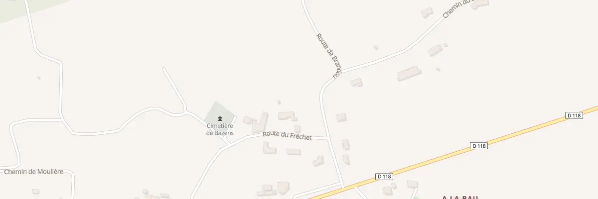 Plan du 239 Rte du Fréchet à Bazens