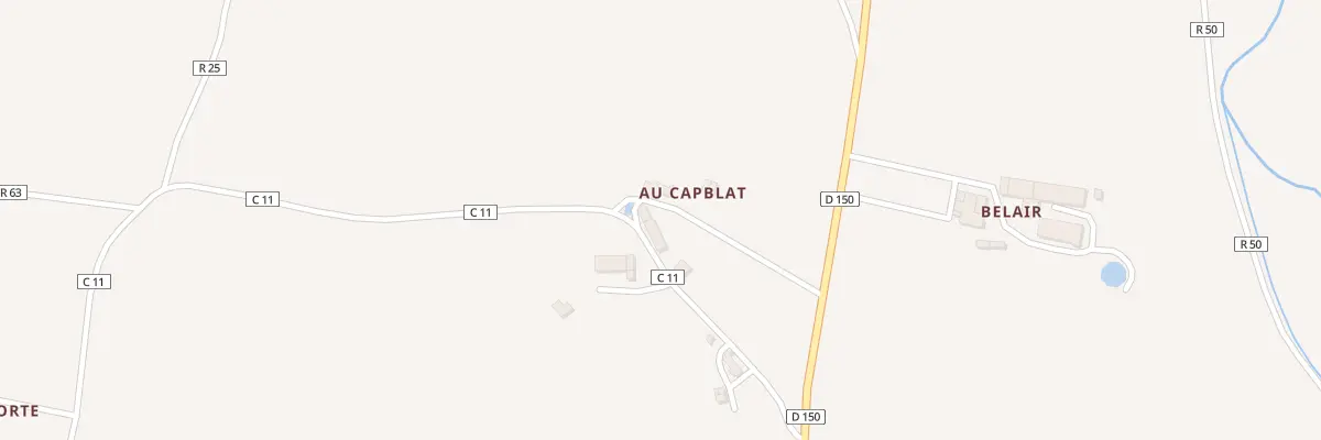 Plan du 174 Rte de Jegun à Roquefort