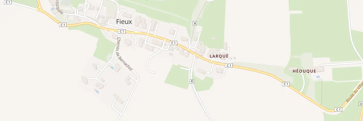 Plan du 11 Fricasse à Fieux