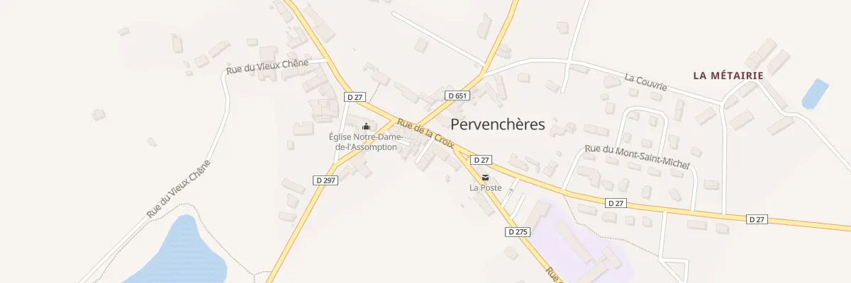 Plan du 3 Rte de la Croix à Pervenchères