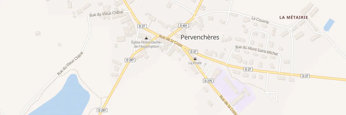 Plan du 5 Rte de la Croix à Pervenchères