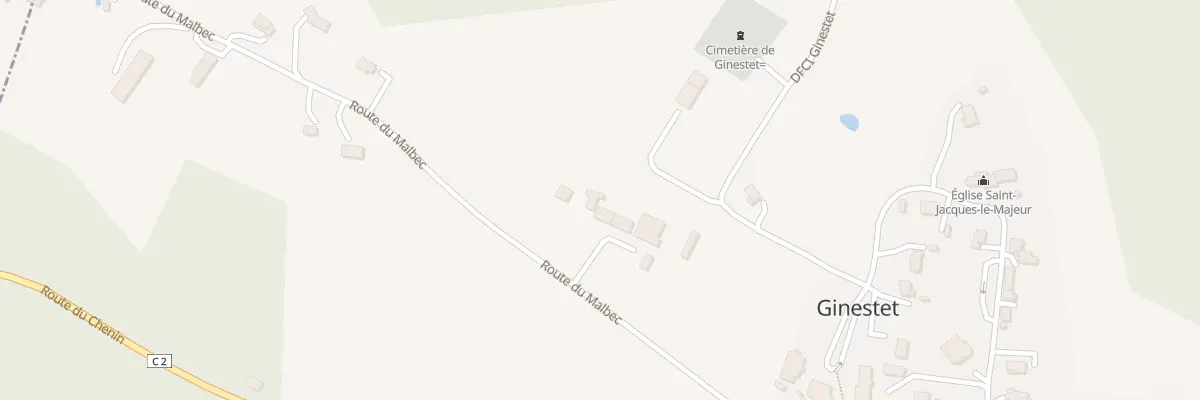Plan du 248 Rte du Malbec à Ginestet