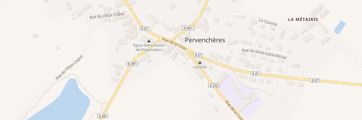 Plan du 7 Rte de la Croix à Pervenchères