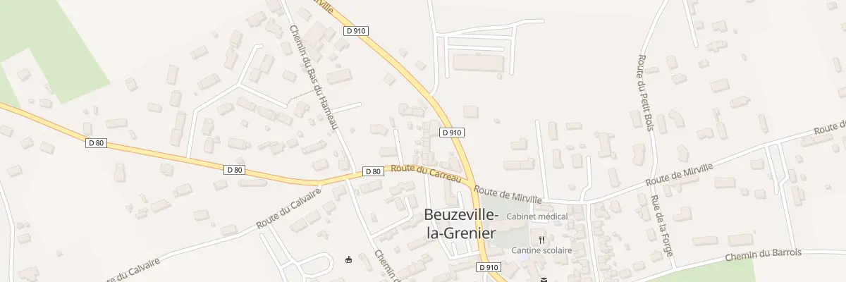 Plan du 54D Rte du Carreau à Beuzeville-la-Grenier
