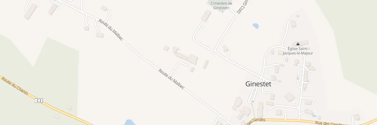 Plan du 240 Rte du Malbec à Ginestet