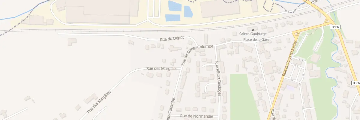Plan du 19 Rue de Sainte Colombe à Sainte-Gauburge-Sainte-Colombe