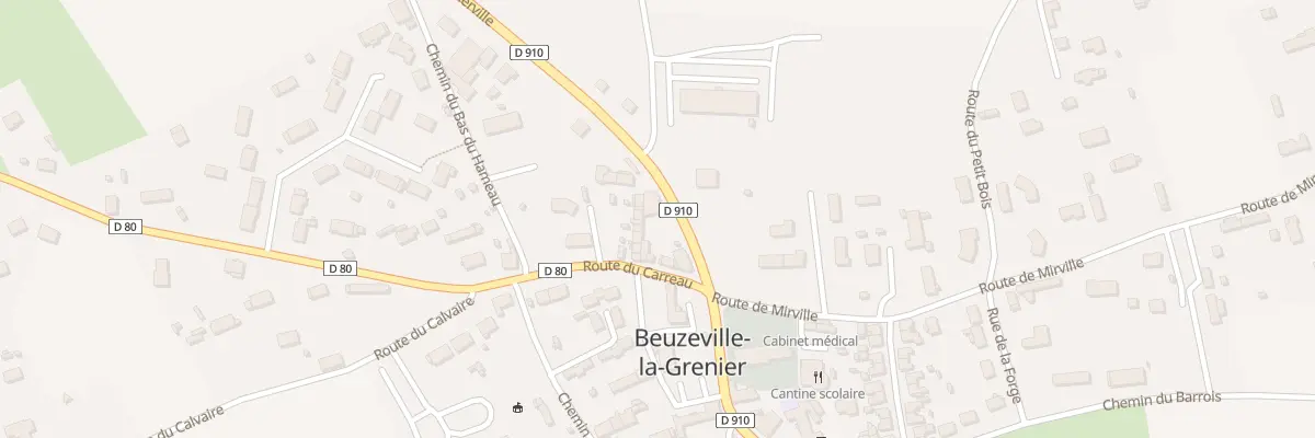 Plan du 65 Rte de Goderville à Beuzeville-la-Grenier