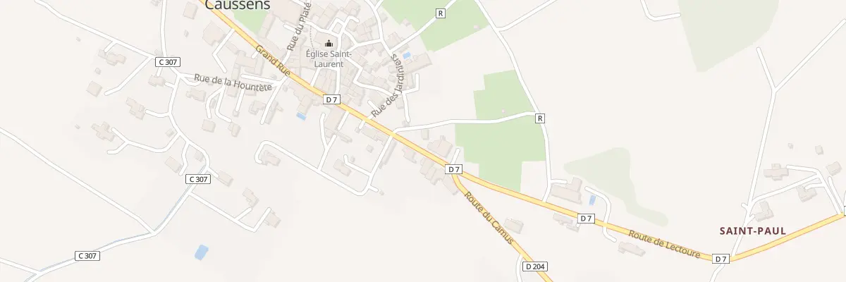Plan du 40 Gr Grand ’Rue à Caussens