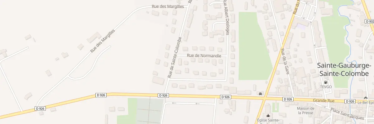 Plan du 23 Rue de Normandie à Sainte-Gauburge-Sainte-Colombe