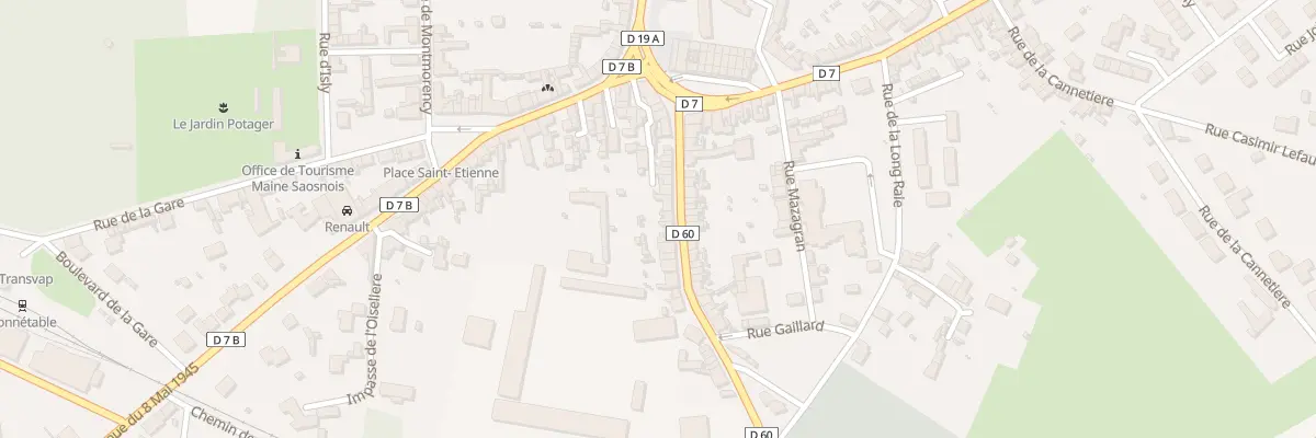 Plan du 21 Rue du Maréchal Gallièni à Bonnétable