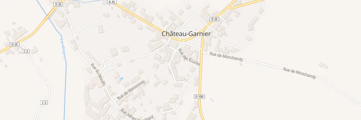 Plan du 2 Rue des Ecuries à Château-Garnier