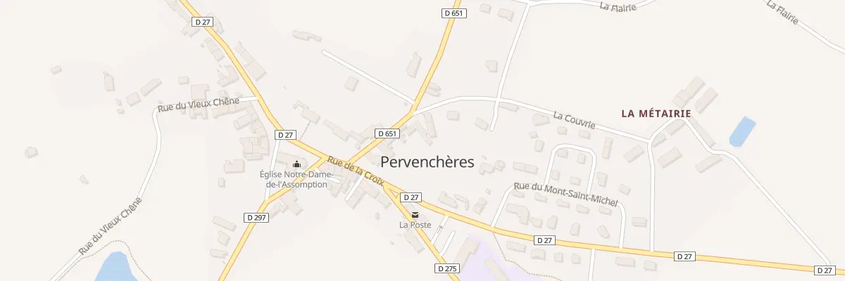 Plan du 9 Rue du Haut Bourg à Pervenchères