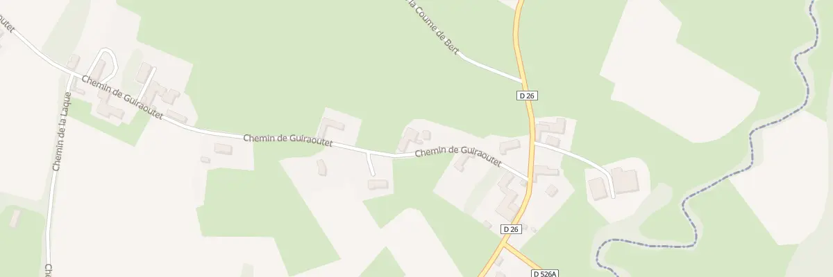 Plan du 28 Che de Guiraoutet à Montoussé