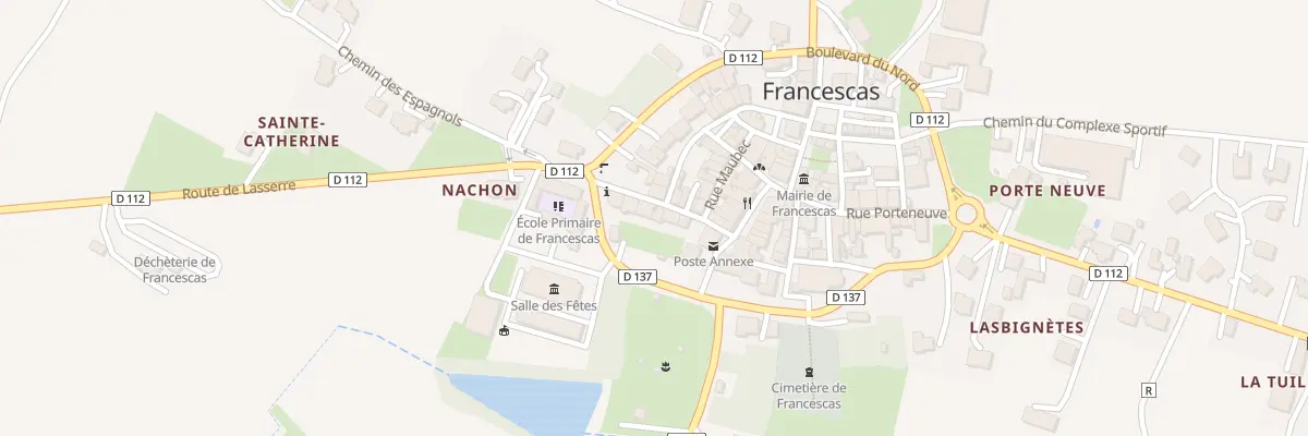 Plan du 8 Rue Porte de Bordeaux à Francescas