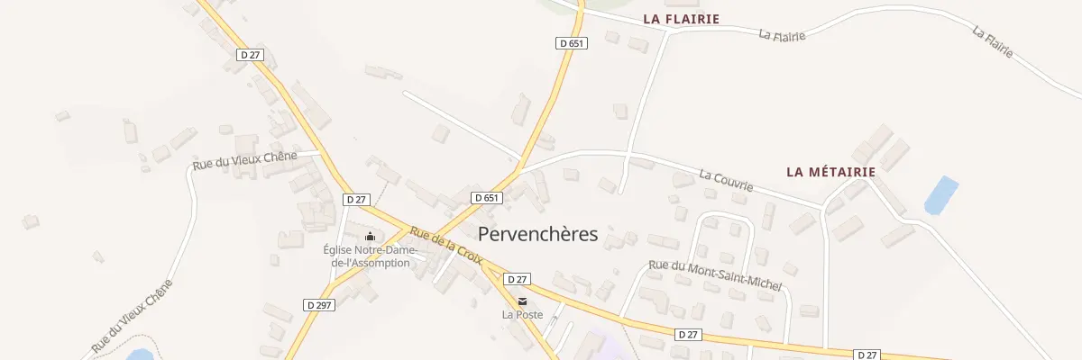 Plan du 24 Le Bourg à Pervenchères