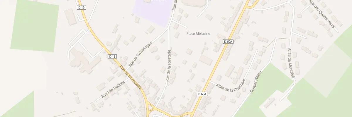 Plan du 13 Rue de la Foresterie à Bonnétable