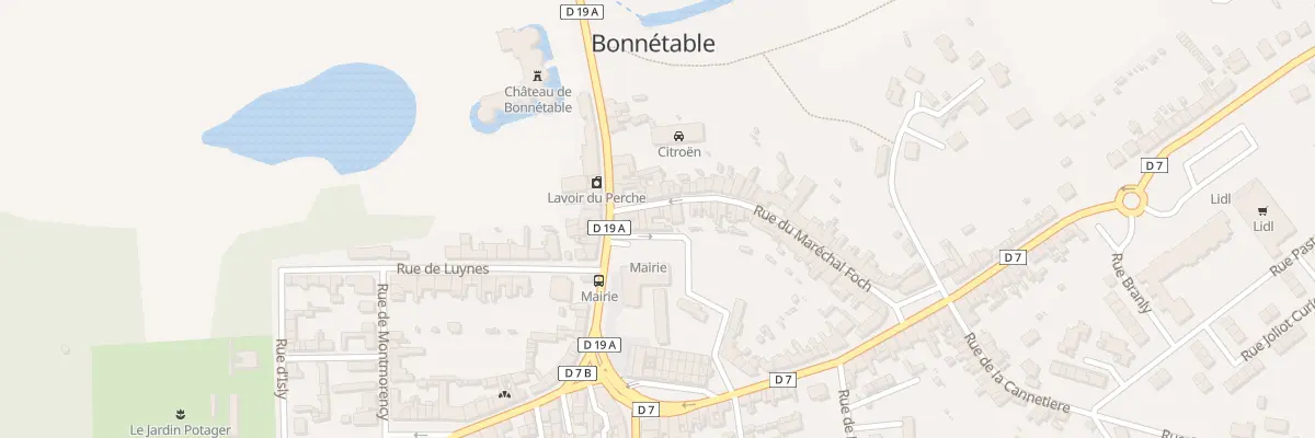 Plan du 3 Rue du Marechal Foch à Bonnétable