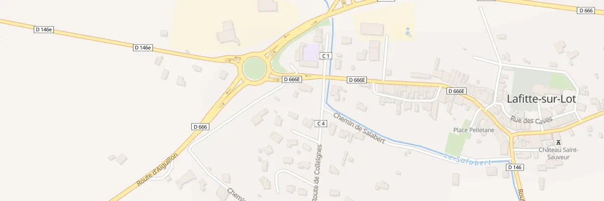 Plan du 42 Rte des Colleignes à Lafitte-sur-Lot