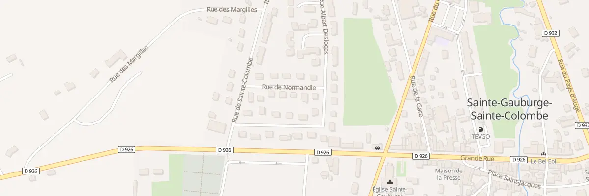 Plan du 17 Rue de Normandie à Sainte-Gauburge-Sainte-Colombe