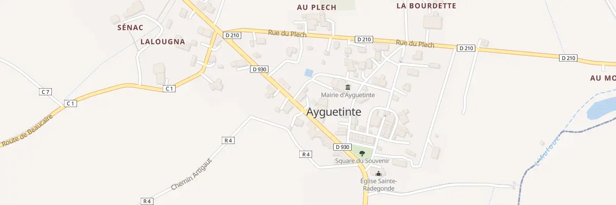 Plan du 2004 Rue Jean Moulin à Ayguetinte