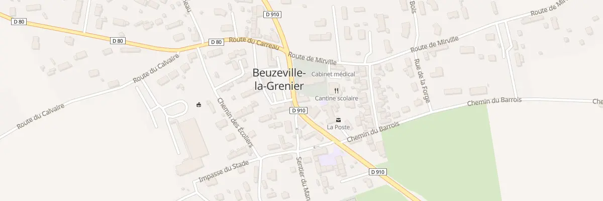 Plan du 75 Rte de Bolbec à Beuzeville-la-Grenier
