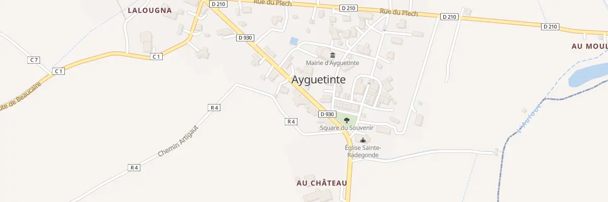 Plan du 1939 Rue Jean Moulin à Ayguetinte