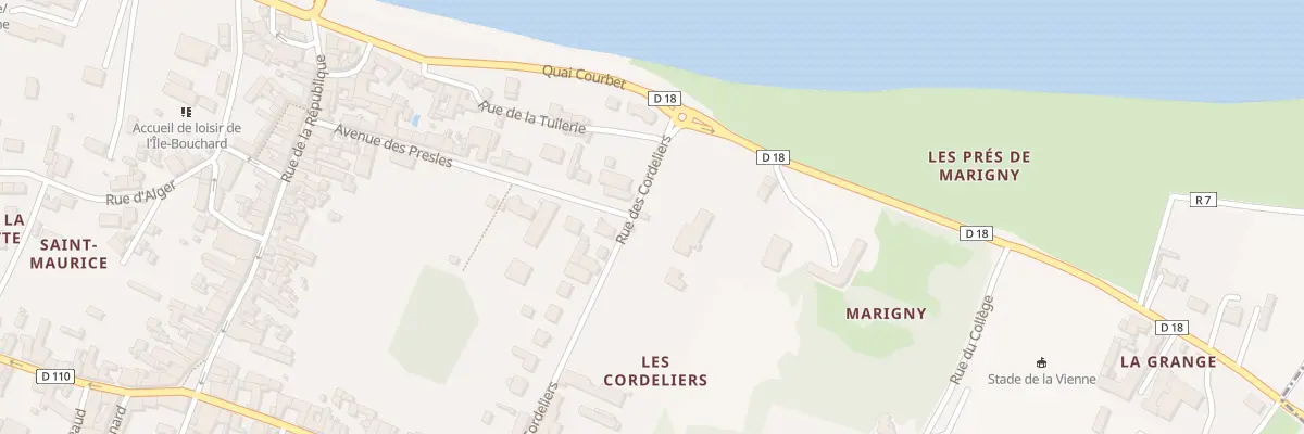 Plan du 1 Rue des Cordeliers à Theneuil