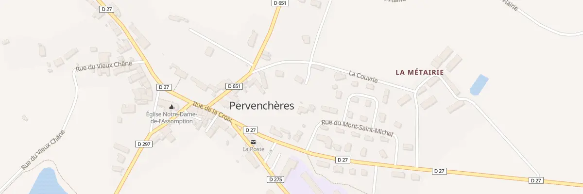 Plan du 1 Rue des Cytises à Pervenchères