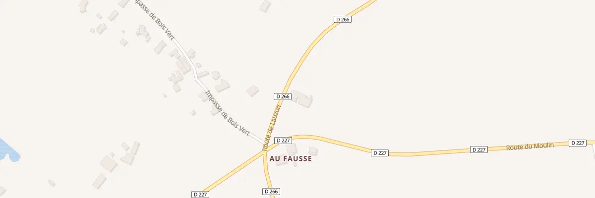 Plan du 86 Rte de Lauzun à Lavergne