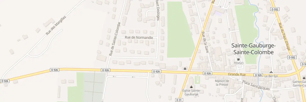 Plan du 11 Rue de Normandie à Sainte-Gauburge-Sainte-Colombe
