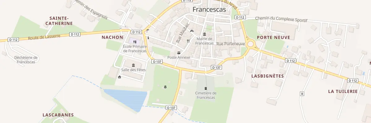 Plan du 2 Rue des Arcades à Francescas