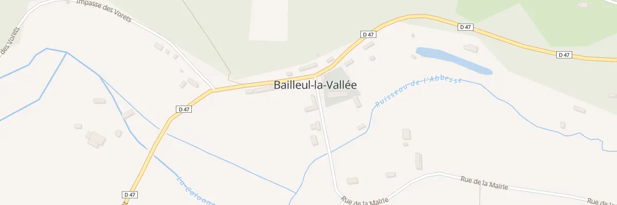 Plan du 1 Rue de la Mairie à Bailleul-la-Vallée