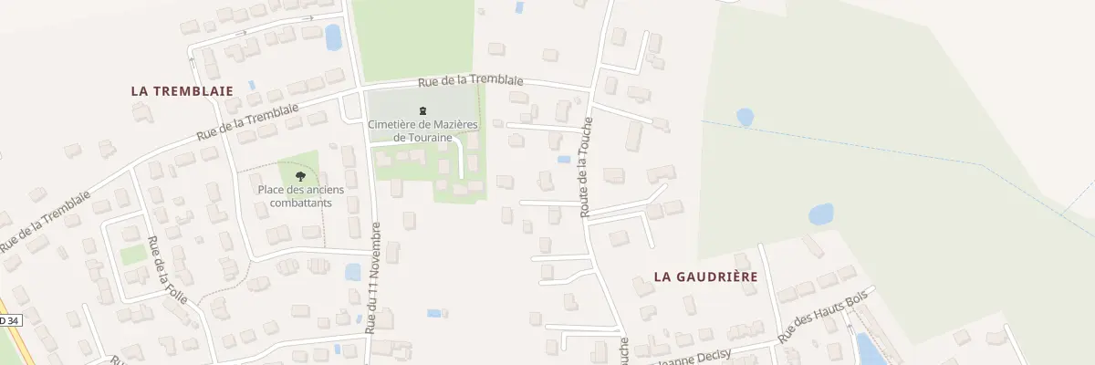 Plan du 23 Rte de la Touche à Mazières-de-Touraine