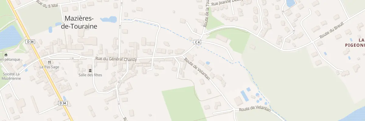 Plan du 28 Rue du Général Chanzy à Mazières-de-Touraine
