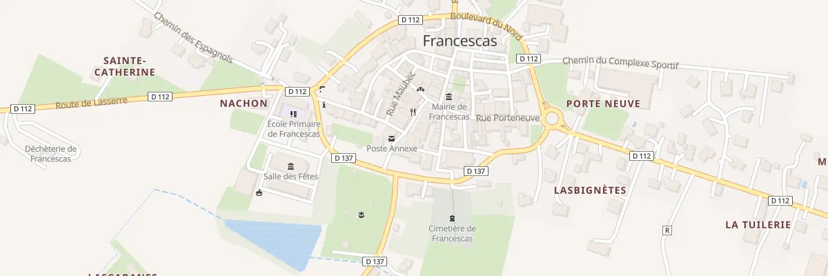Plan du 6 Pl du Centre à Francescas