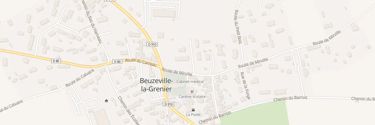 Plan du 75 Rte de Mirville à Beuzeville-la-Grenier