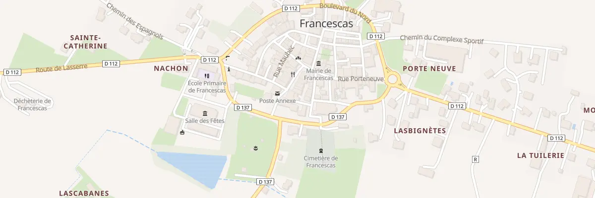 Plan du 1 Rue des Arcades à Francescas