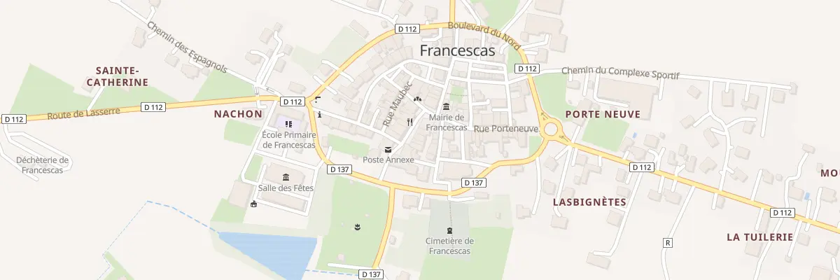 Plan du 12 Pl du Centre à Francescas