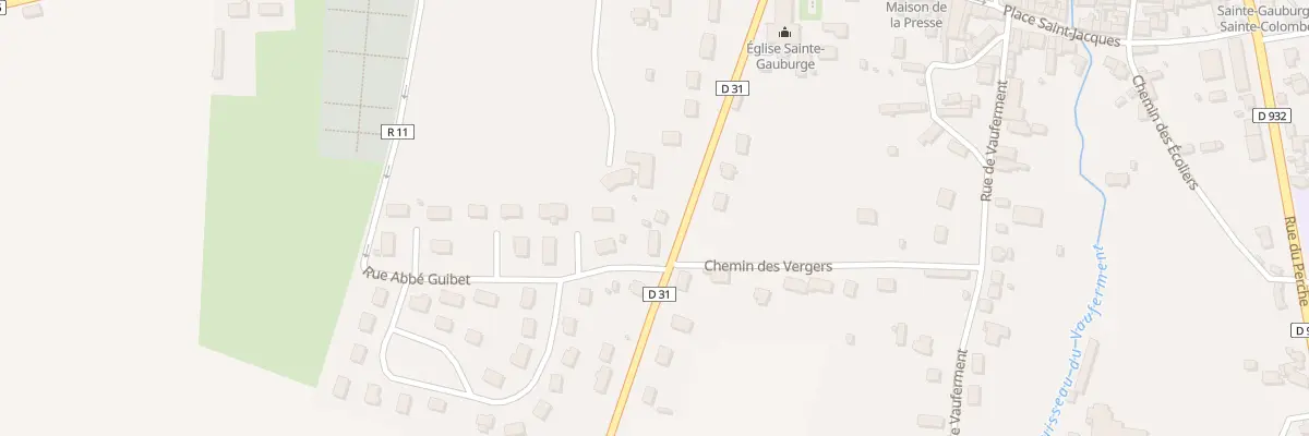 Plan du 12 Rue des Monts d’Amain à Sainte-Gauburge-Sainte-Colombe