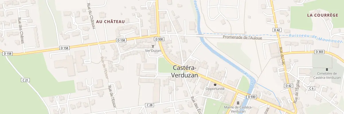 Plan du 74 Av des Thermes à Castéra-Verduzan