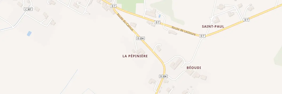 Plan du 196 Rte du Camus à Caussens