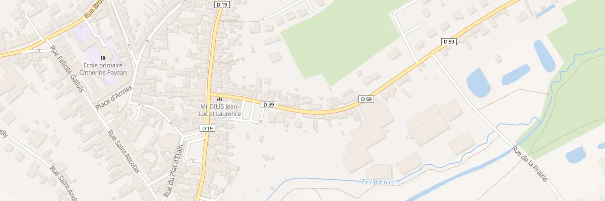 Plan du 40 Rue de Rosay à Bonnétable