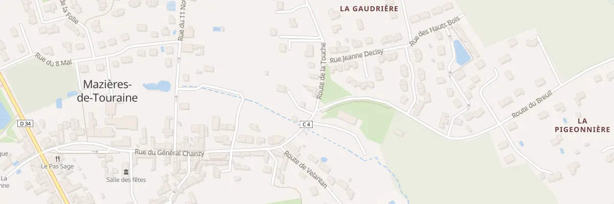 Plan du 3 Rte de la Touche à Mazières-de-Touraine